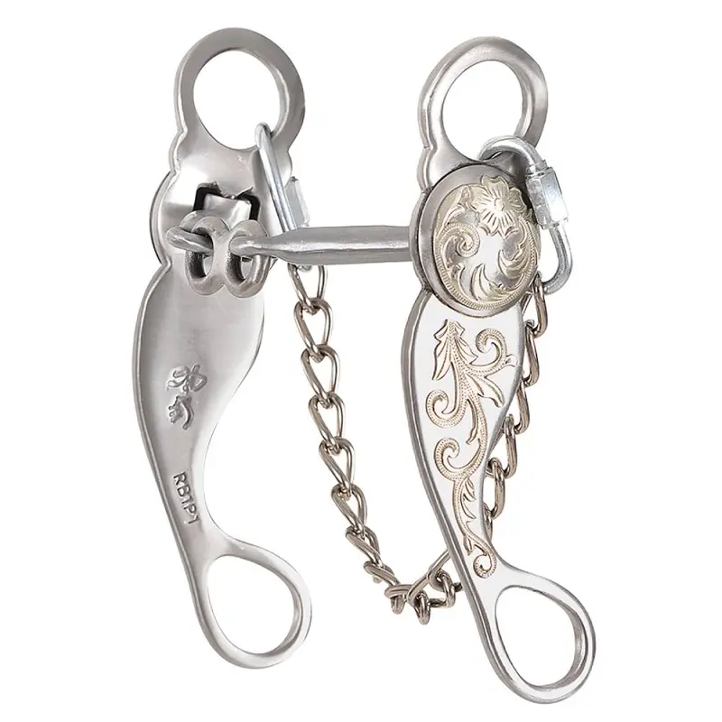 Classic Equine Roper Collection Dogbone Bit with Swivel Cheeks
