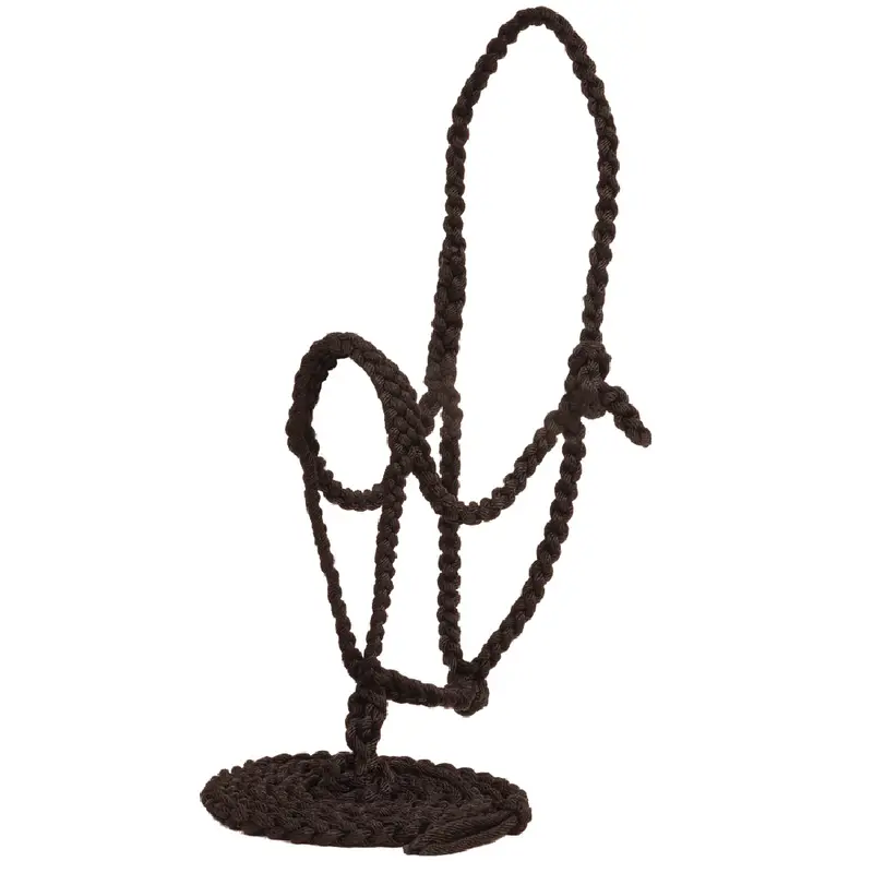 Mustang Flat Nose Braided Halter with Lead