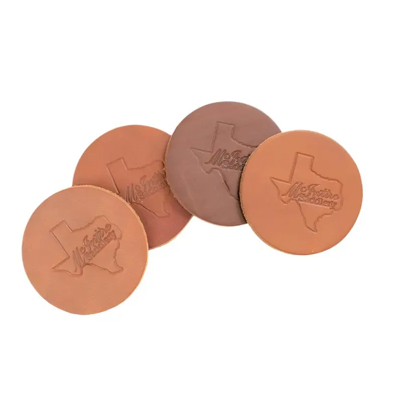Scented Leather Coasters | Multiple Scents