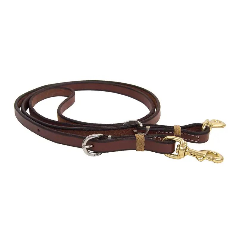 Teskey's Leather Reins with Adjustable Buckles