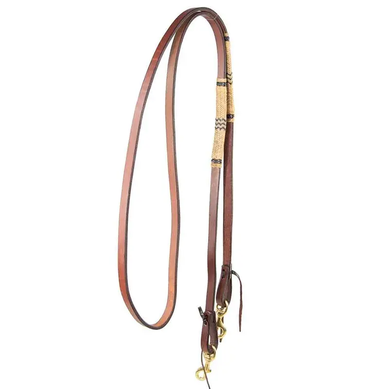 Teskey's Leather Reins with Rawhide