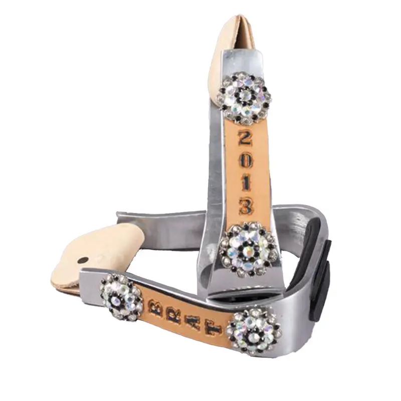 Trophy Stirrups w/Crystal Conchos #4