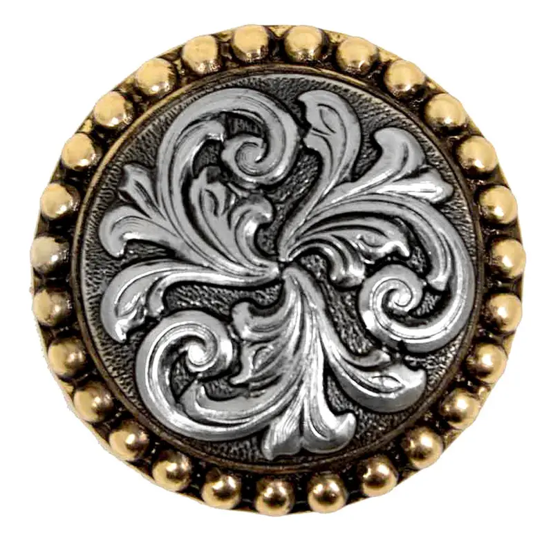 Antique Filigree w/Gold Dots Concho