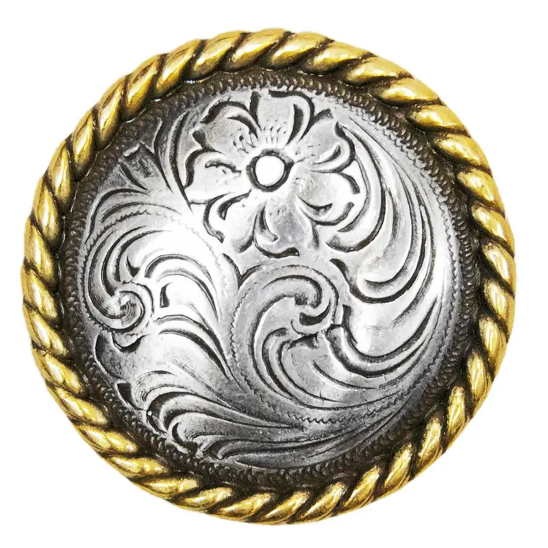 Antique Gold Rope Edge Concho