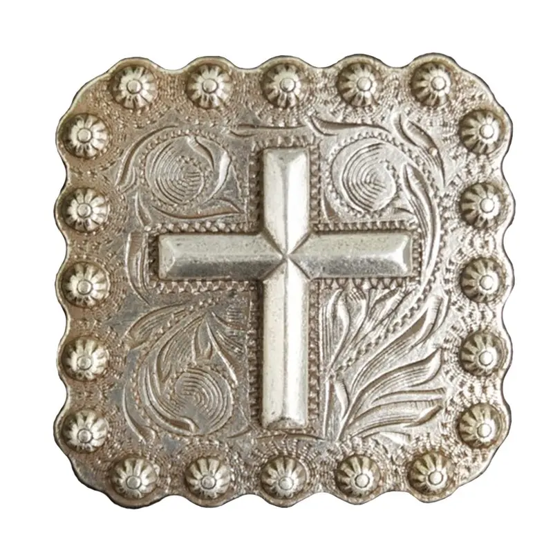 Cross Square Berry Concho