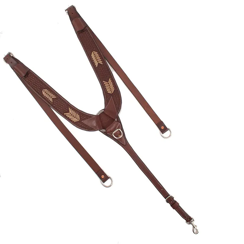 Teskey's 3" Basketweave Pulling Collar w/Rawhide