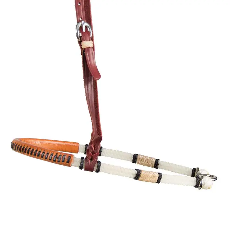 Teskey's Leather Noseband with Rawhide
