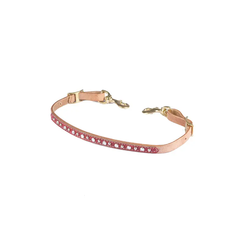 Teskey's Red Gator Wither Strap w/Crystals