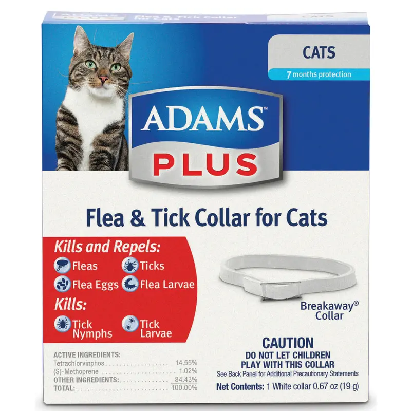 Adams Plus Flea & Tick Collar For Cats
