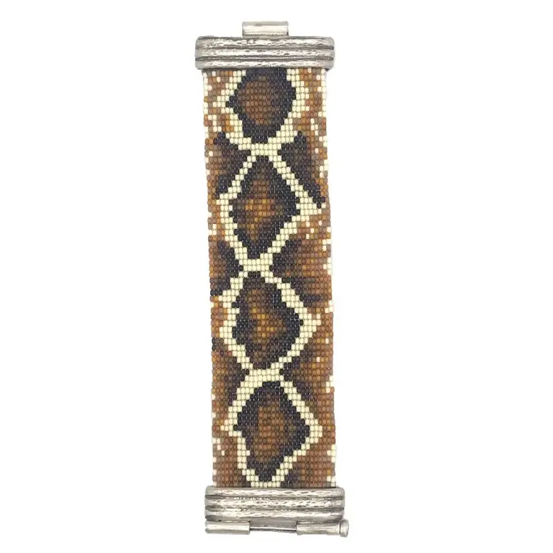 Love Tokens Loomed Leopard Cuff
