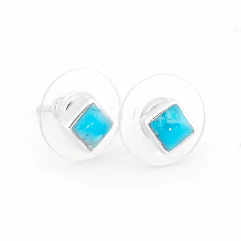 Medium Turquoise Stud Earrings-Multiple Styles
