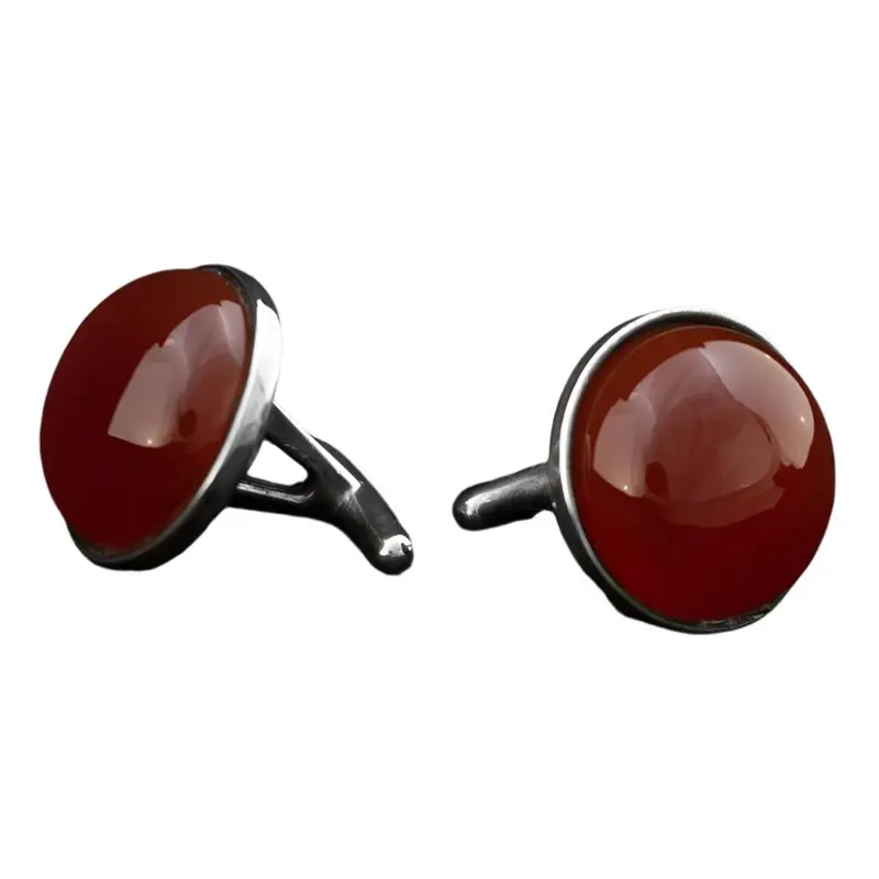 Red Stone Cuff Links