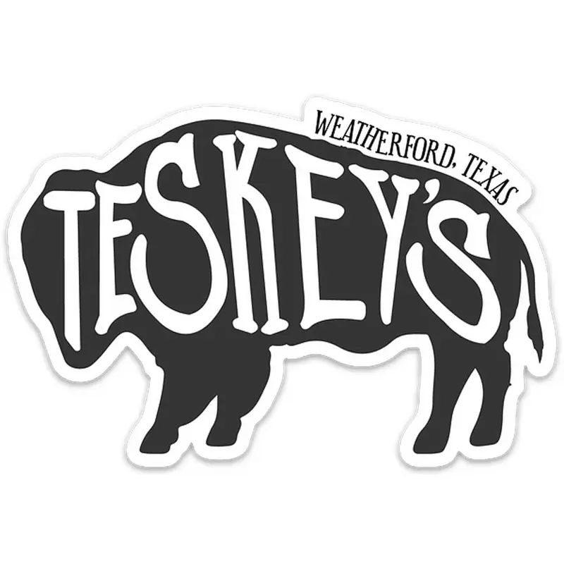Teskey's Buffalo Die-Cut Vinyl Sticker