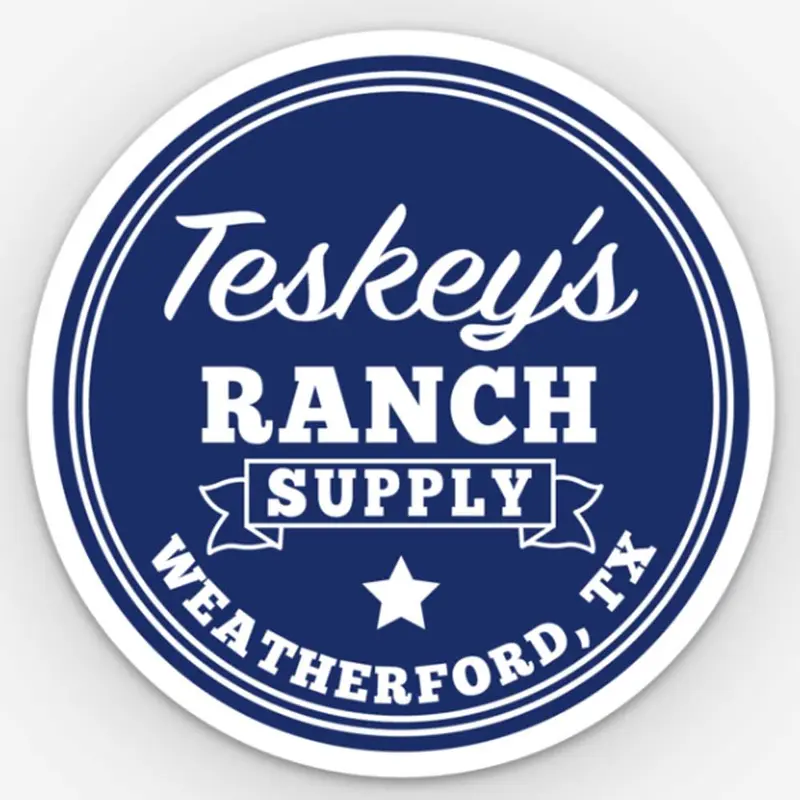 Teskey's Ranch Supply Round Vinyl Sticker