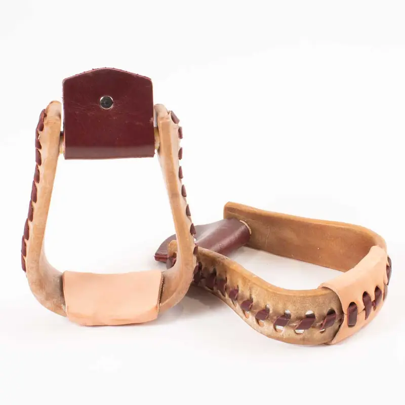 Teskey's Youth Rawhide Roper Stirrups