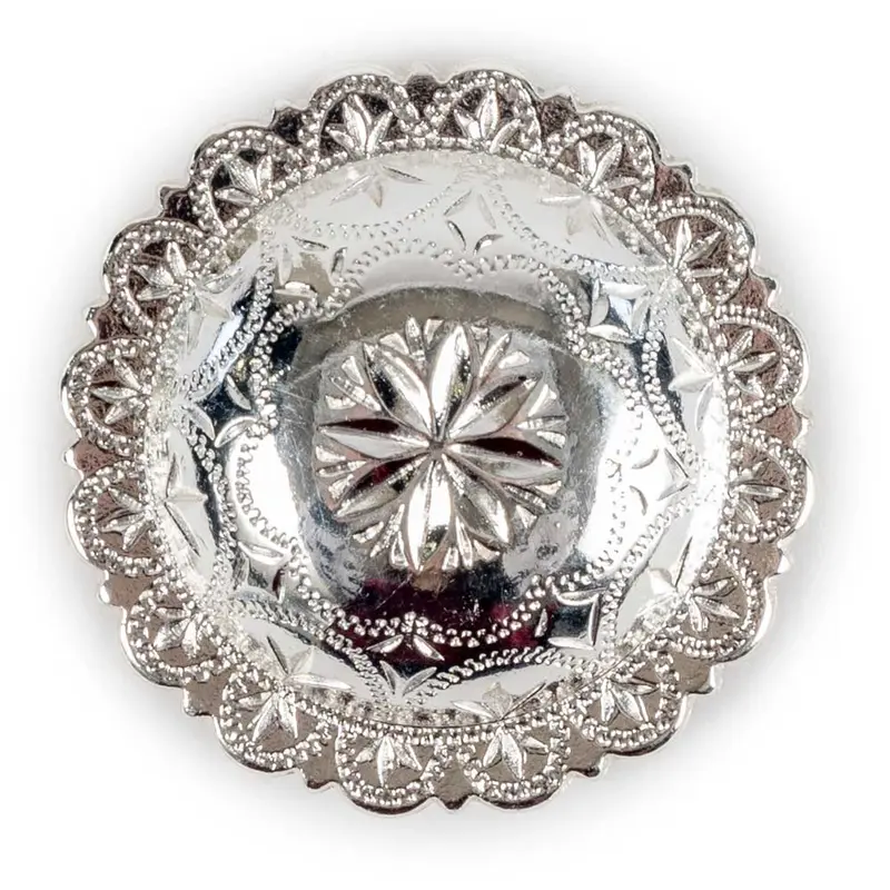 Bright Silver Windrose Concho
