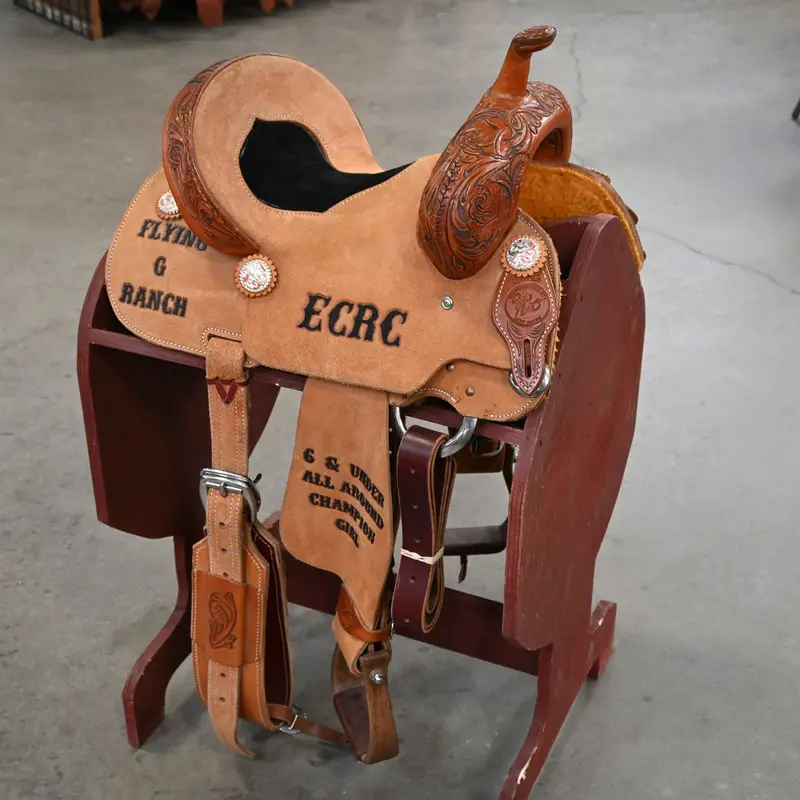 12.5" USED JEFF SMITH JACKIE GANTER BARREL SADDLE