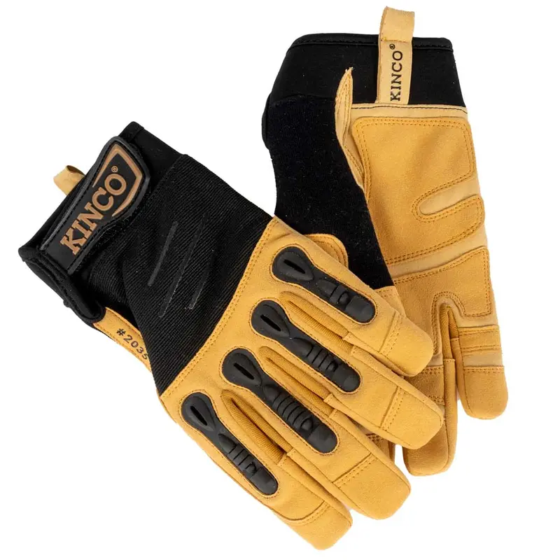 Kinco Pro Foreman Synthetic Gloves with Pull Strap
