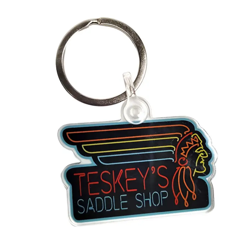 Teskey's Saddle Shop Indian Keychain
