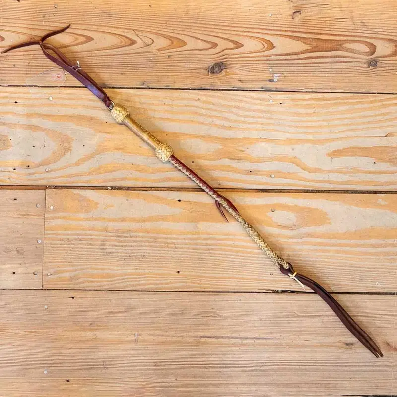 33" Handmade Rawhide Quirt w/Knotting