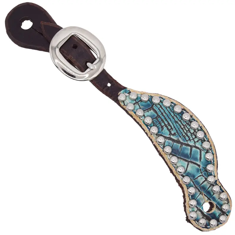 Teskey's Youth Chocolate Gator Spur Straps