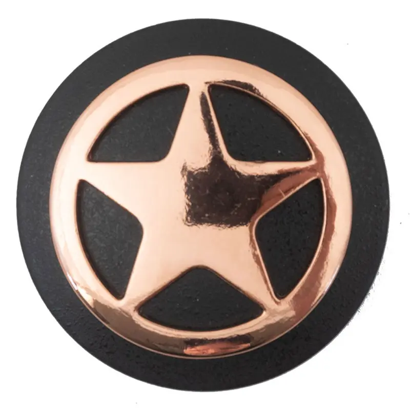 Copper Star with Matte Black Concho
