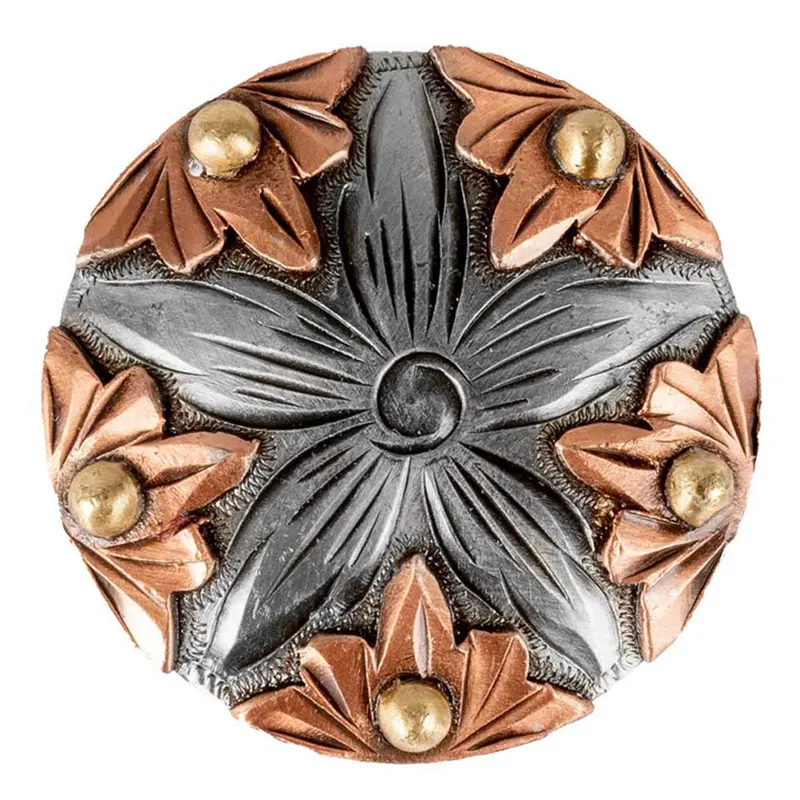 Antique Copper Flower Concho