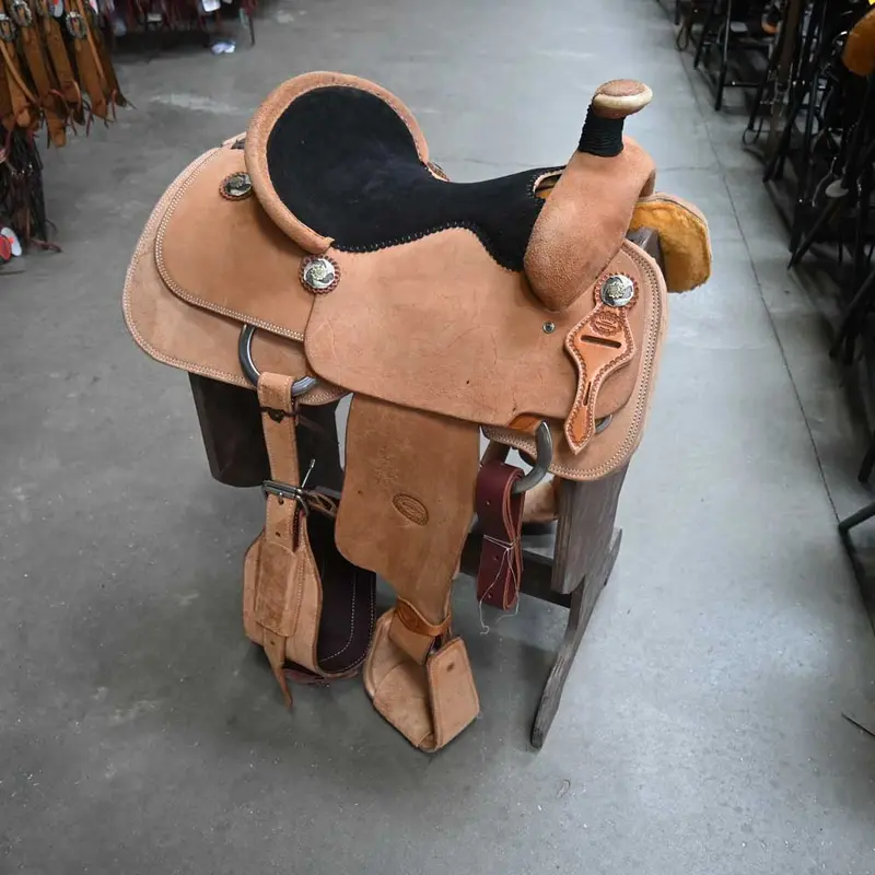 15" TESKEY'S TEAM ROPING SADDLE
