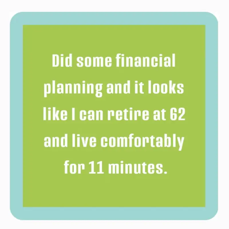 "Financial Planning" Coaster