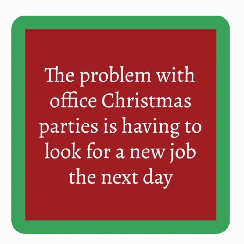 "Office Christmas Party" Coaster