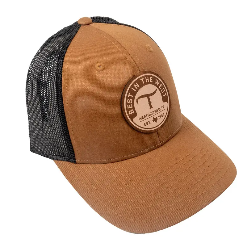 Teskey's Leather T Logo Patch Cap