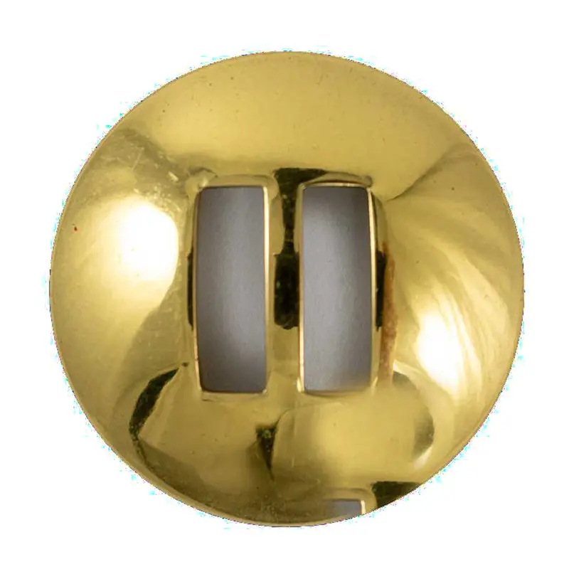 Brass Smooth Slotted Concho