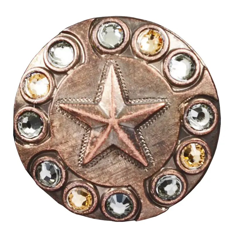 Copper Plated Star Concho