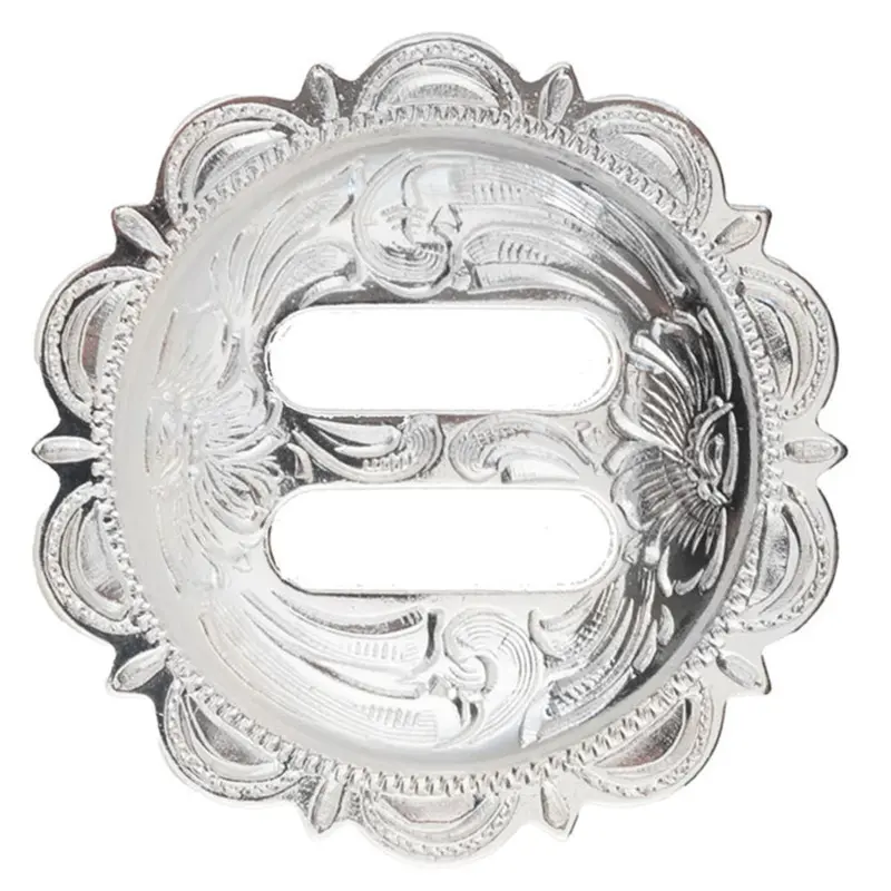 Sterling Plated Slotted Concho