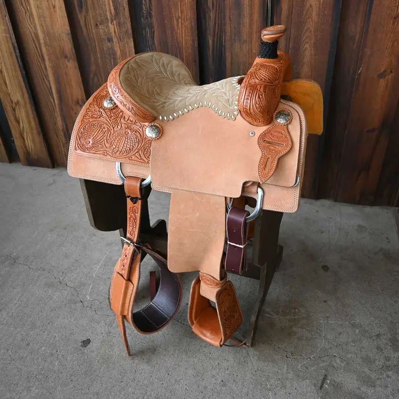 14.5" TESKEY'S PRO TEAM ROPING SADDLE