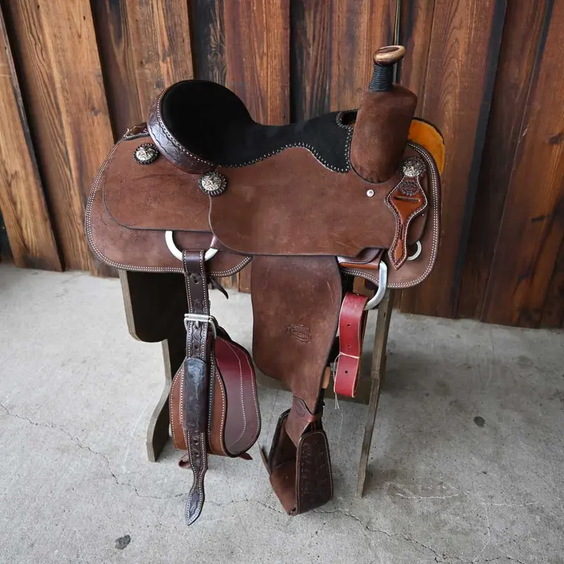 15.5" TESKEY'S PRO TEAM ROPING SADDLE