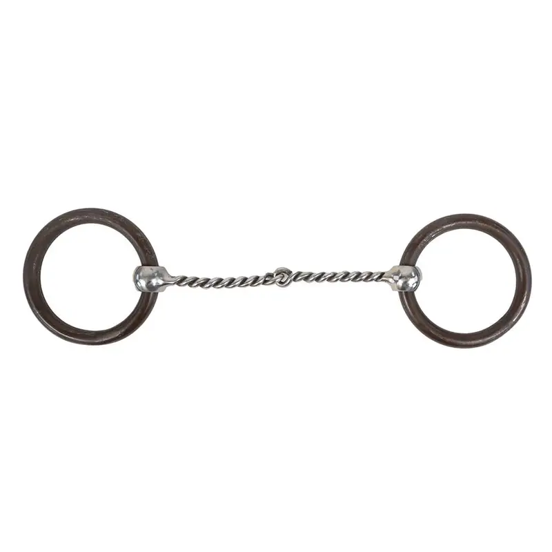 Twisted Snaffle O Ring Bit