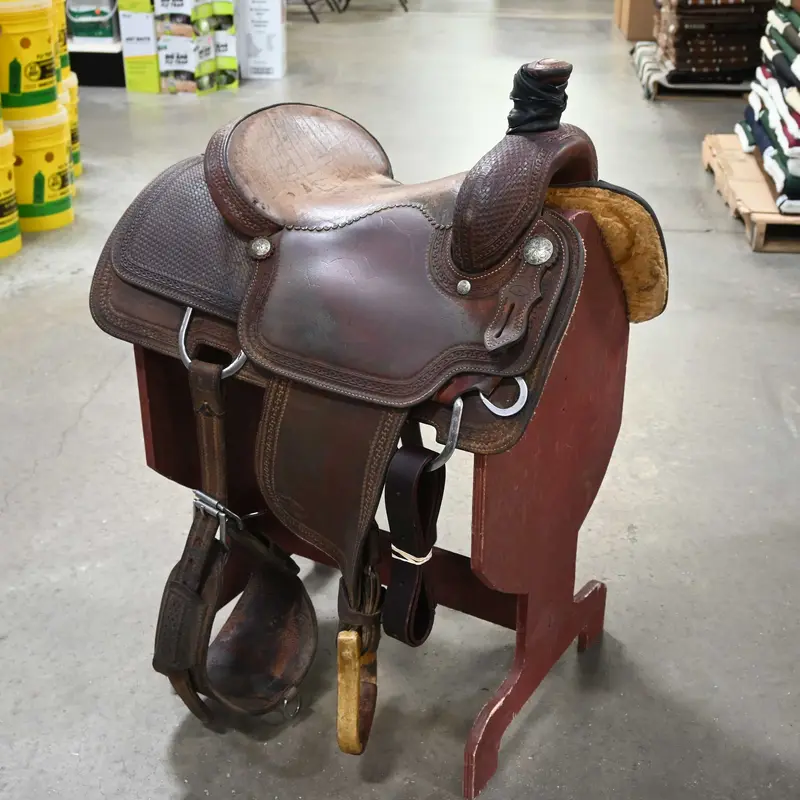 15" USED ALLEN RANCH CUTTER SADDLE