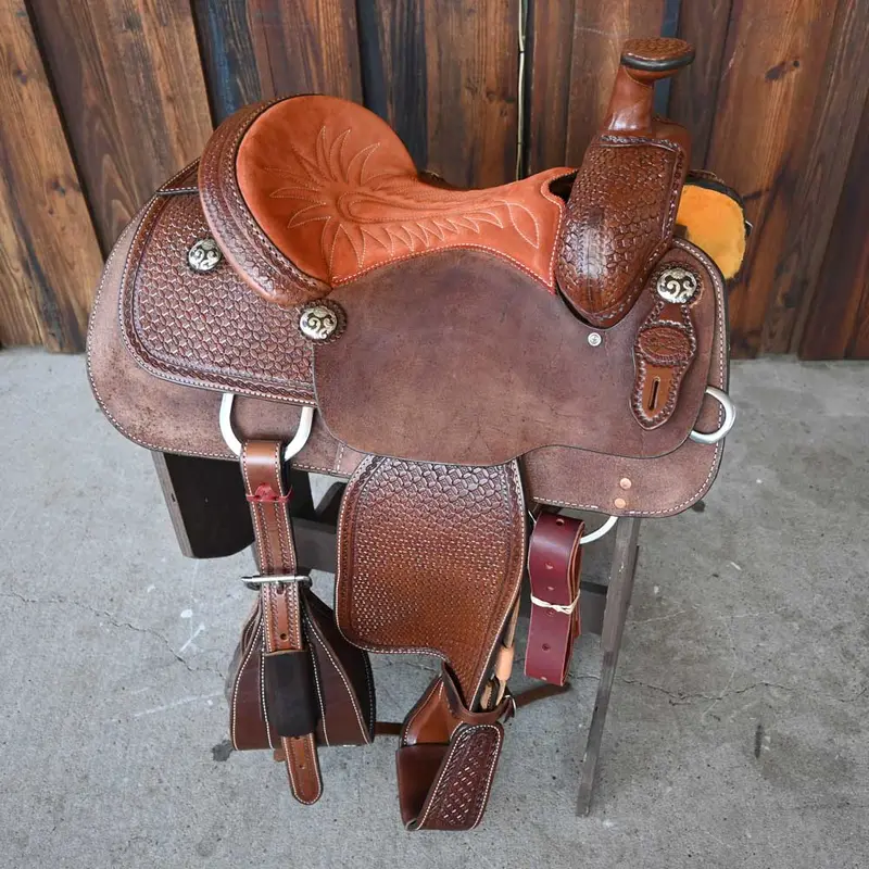 14.5" LAZY "L" BY LARRY COATS TEAM ROPING SADDLE