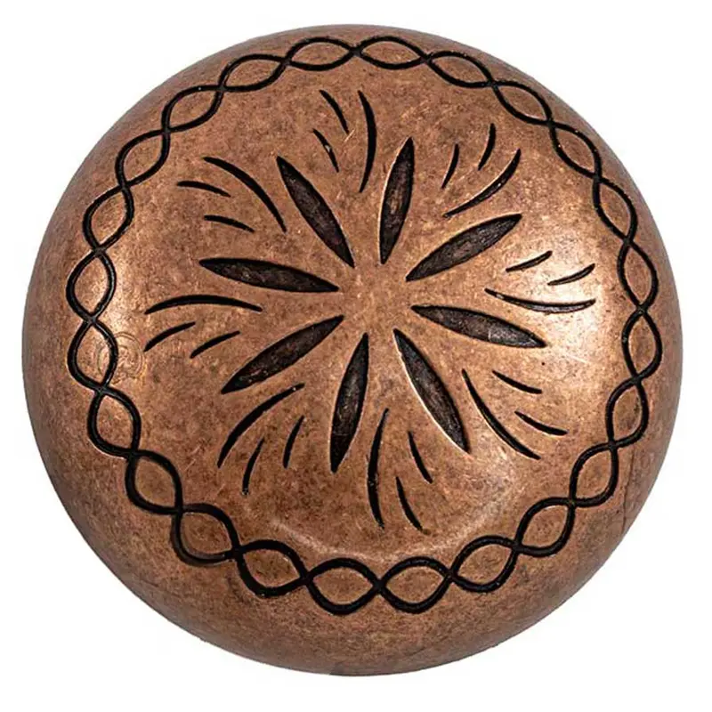 Copper Round Sun Burst Concho