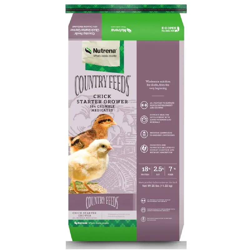 Nutrena Chick Starter Grower Feed Medicated