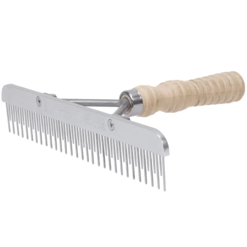 Weaver Blunt Tooth Fluffer Comb with Wood Handle