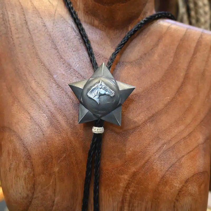 Comstock Heritage Large Star w/Horse Bolo Tie