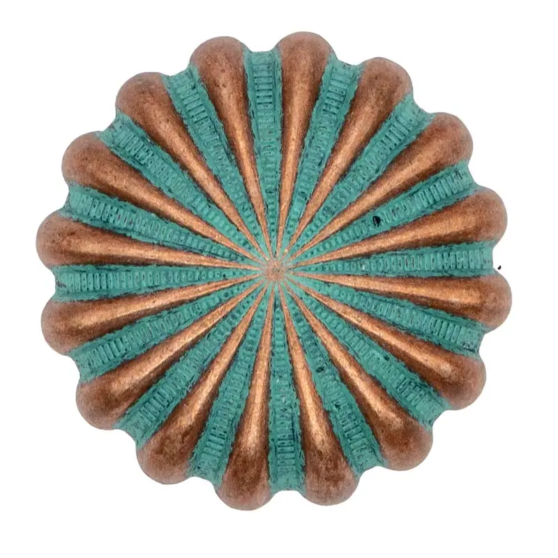 Copper and Turquoise Pinwheel Concho