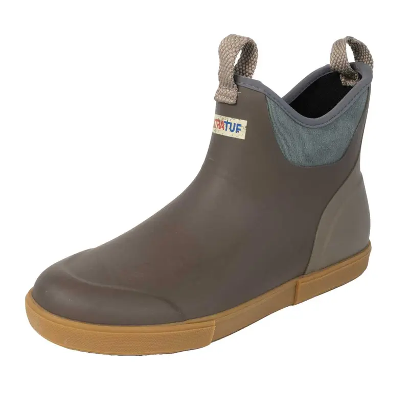 XTRATUF Men's Brown/Green Ankle Deck Boot