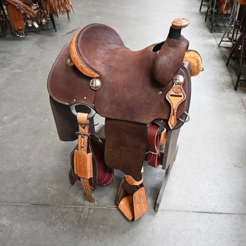 14" TESKEY'S LIGHTWEIGHT TEAM ROPING SADDLE