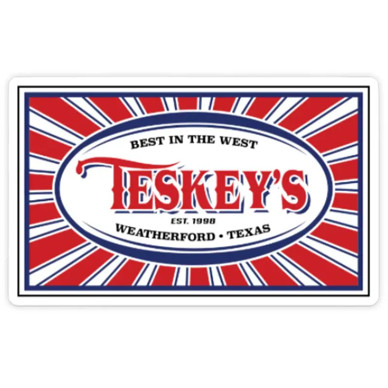 Teskey's Best In The West Sticker