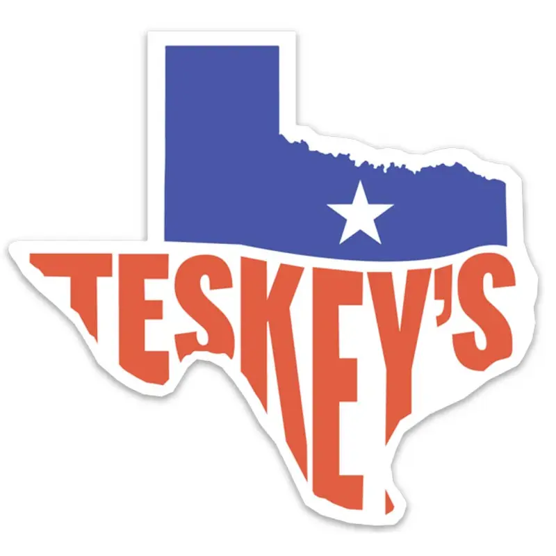 Teskey's is Texas Vinyl Die-Cut Sticker