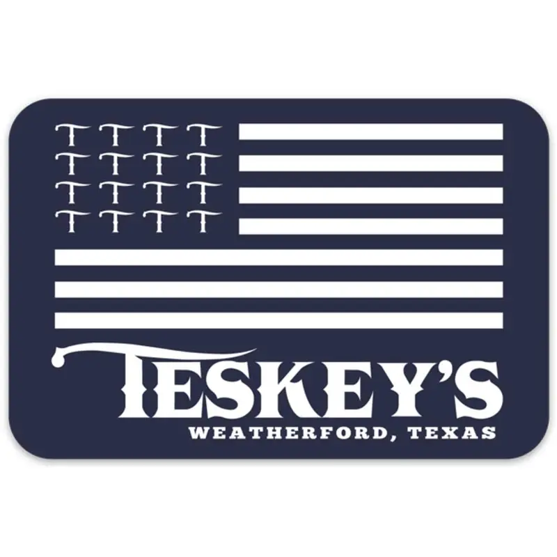 Teskey's T Flag Logo Vinyl Sticker