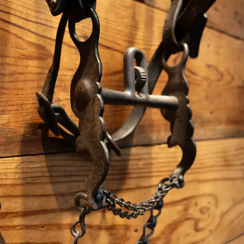 1940's Vintage Dotted Bridle/Cavesson Rig w/Buerman Bit